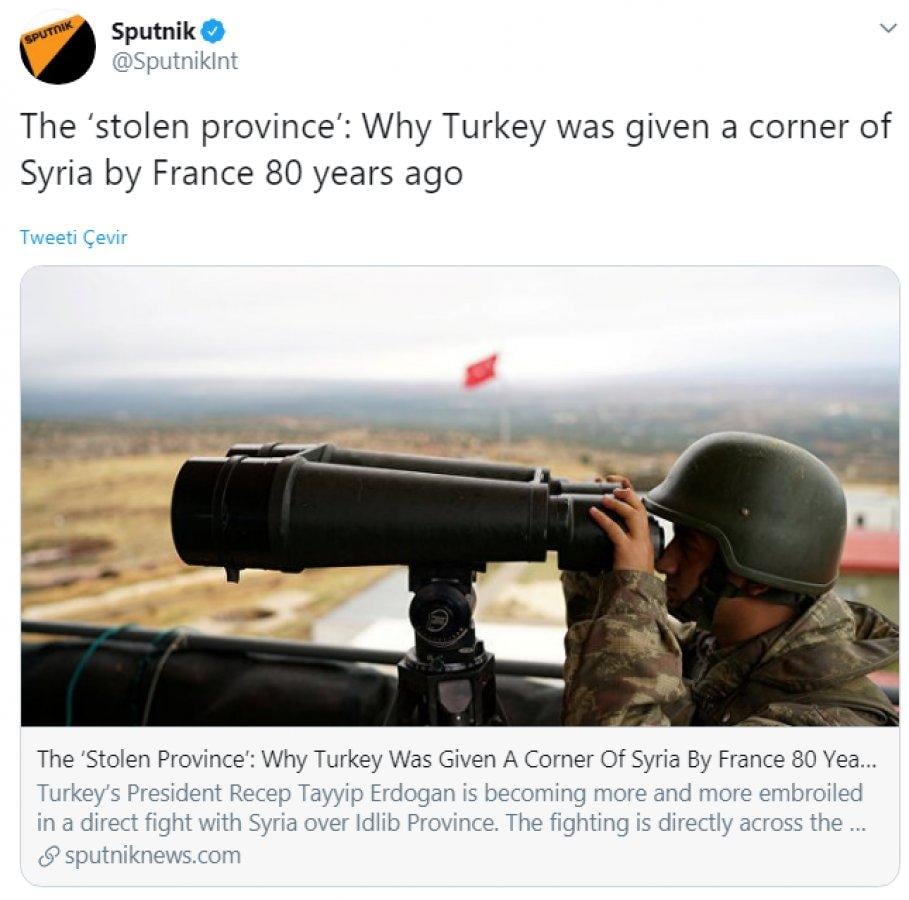 Ruslar Hatay'a göz dikti