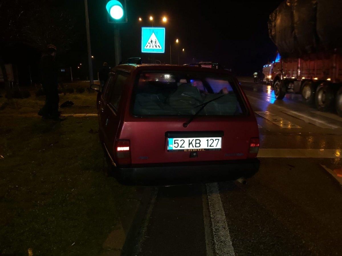 Samsun'da trafik kazası: 2 yaralı