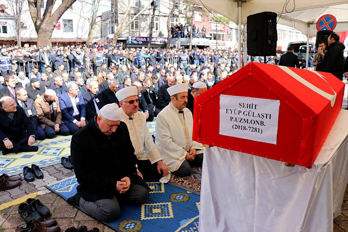 İdlib şehidi Eyüp Gülaştı'ya Samsun'da veda