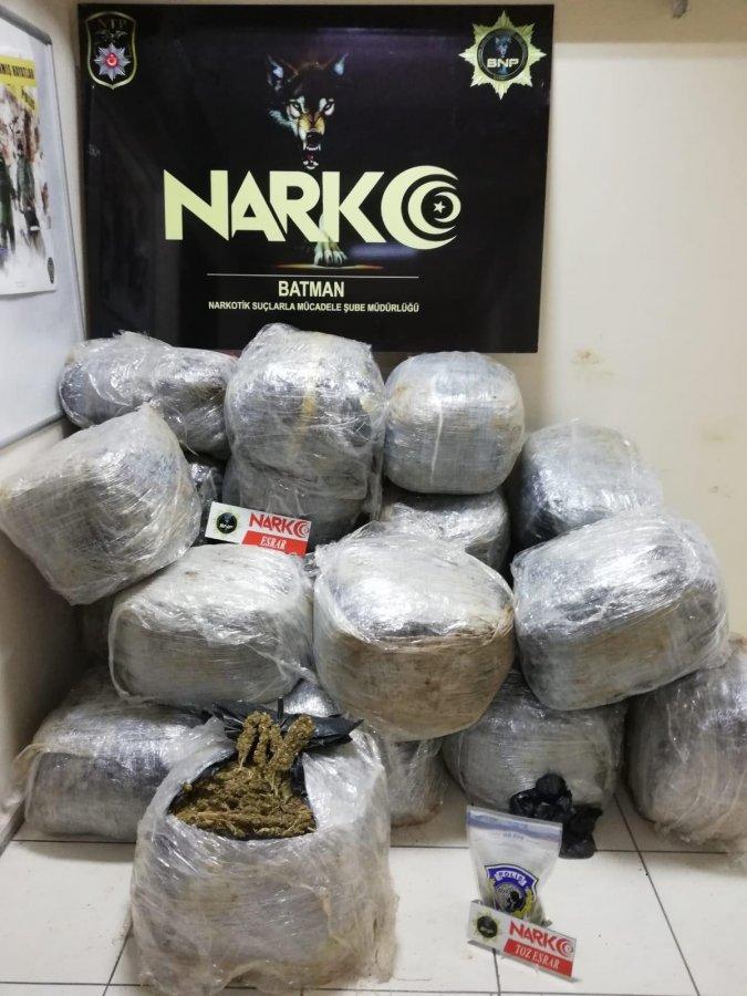 Batman'da uyuşturucu operasyonu: 232 kilo esrar