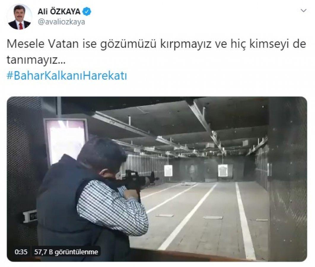 AK Partili vekilden harekata destek paylaşımı