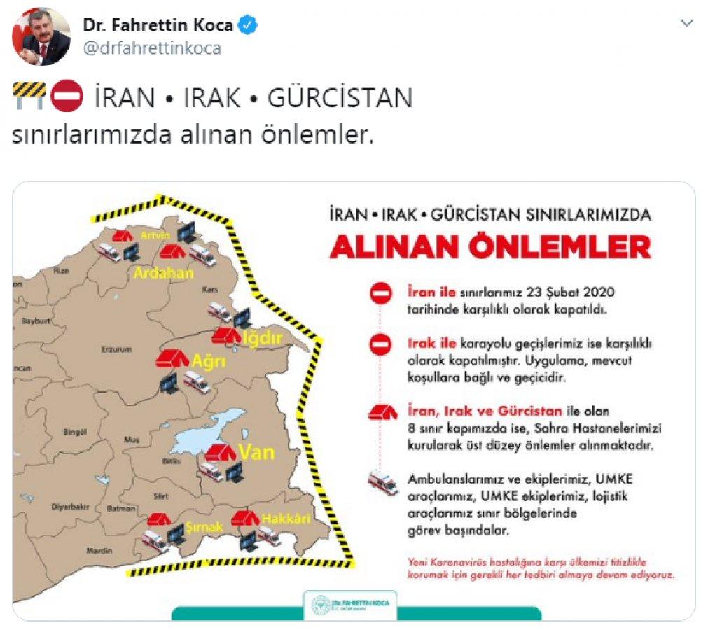 Bakan Koca'dan koronavirüs önlemleri paylaşımı