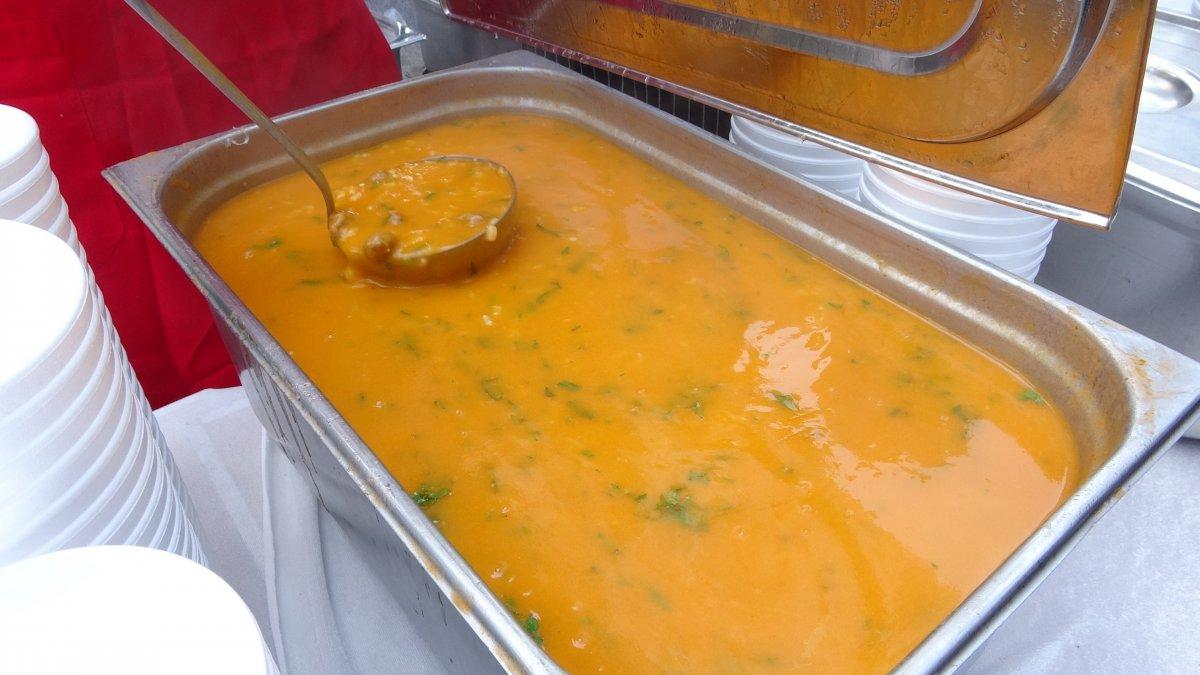 Bursa'da yılda bir defa pişen çorba