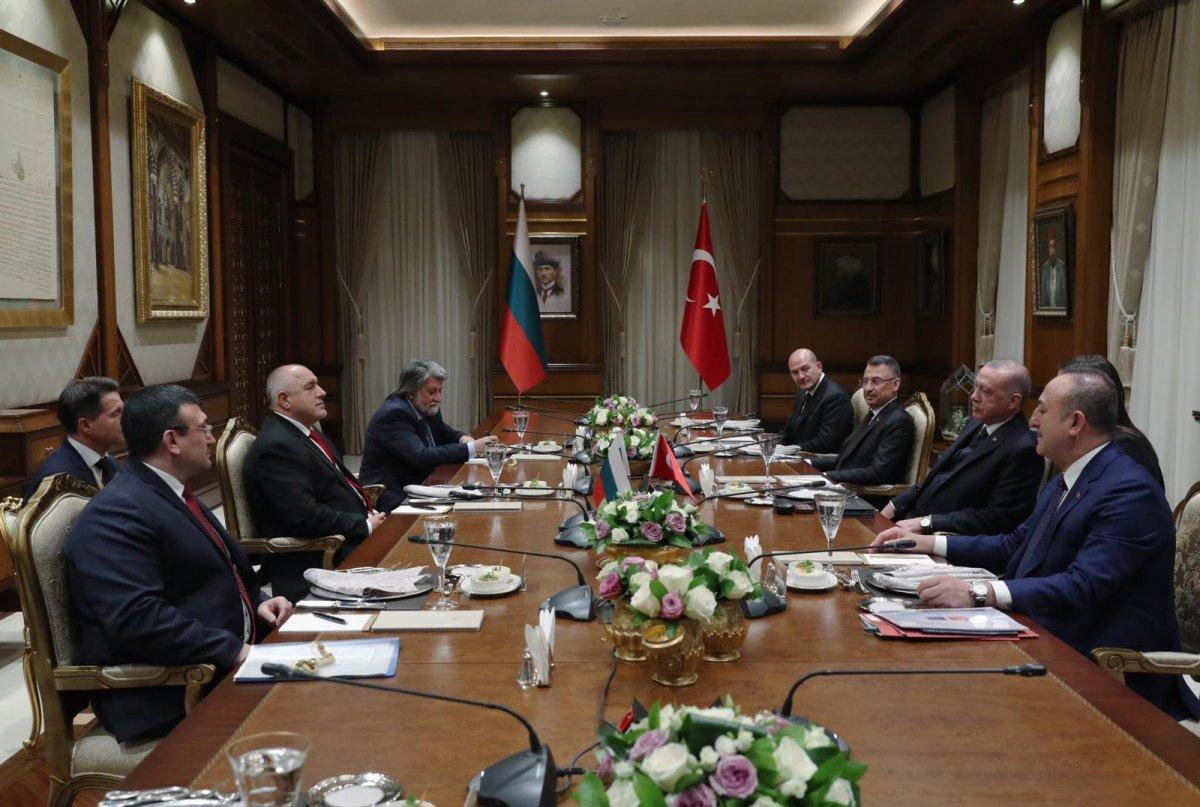 Erdoğan, Bulgaristan Başbakanı Borisov'u kabul etti