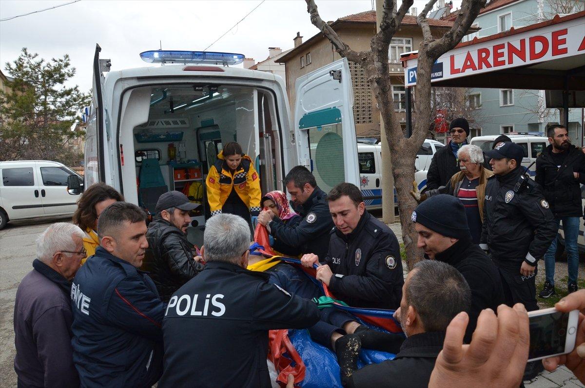 Karaman'da evin penceresinden düşen genç ağır yaralandı