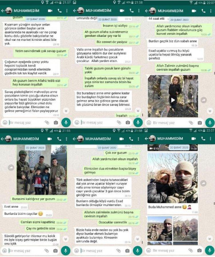 İdlib şehidinin annesine gönderdiği mesajlar yürek burktu