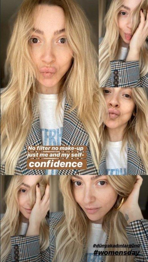 Hadise, yine makyajsız