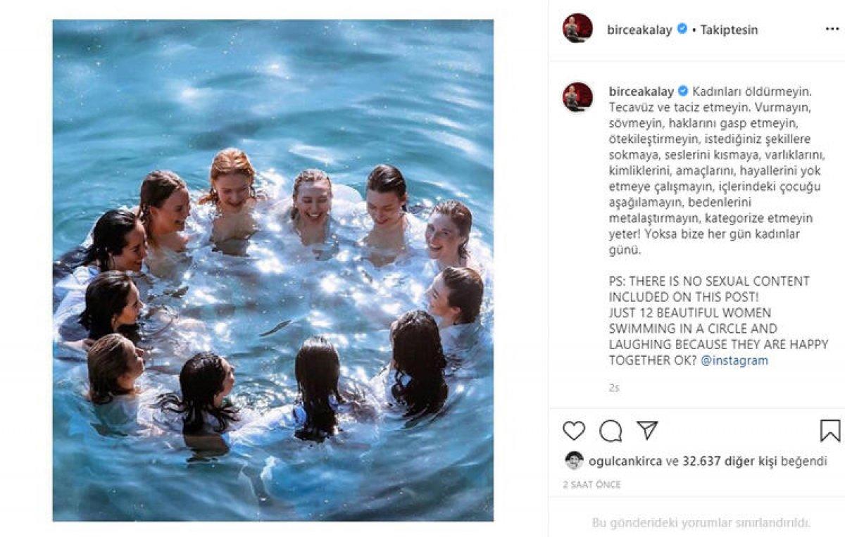 Birce Akalay: Bu fotoğrafta cinsel içerik yok