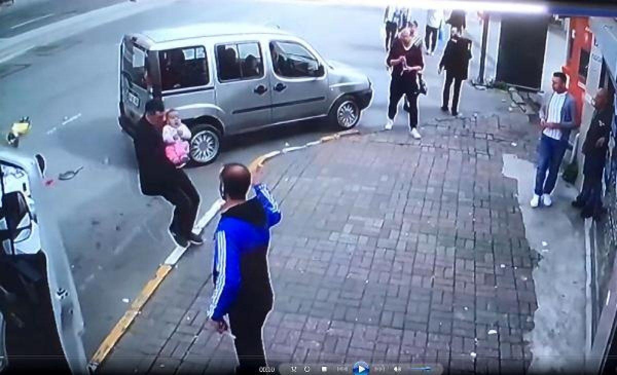 İstanbul'da polisten kaçan şüpheli kaza yaptı