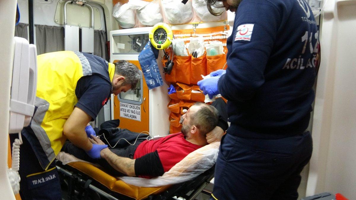 Polisten kaçan sürücünün otomobili, kaza yaparak yandı