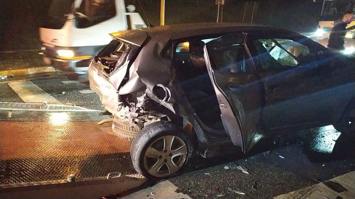 Kazaya sebebiyet veren trafik magandası koşarak kaçtı