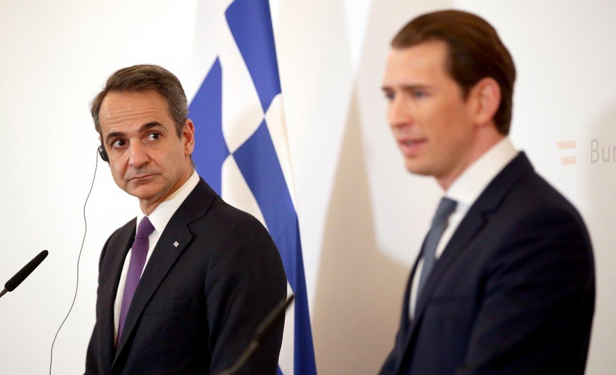 Göçmenleri durdurmak isteyen Kurz ve Miçotakis görüştü