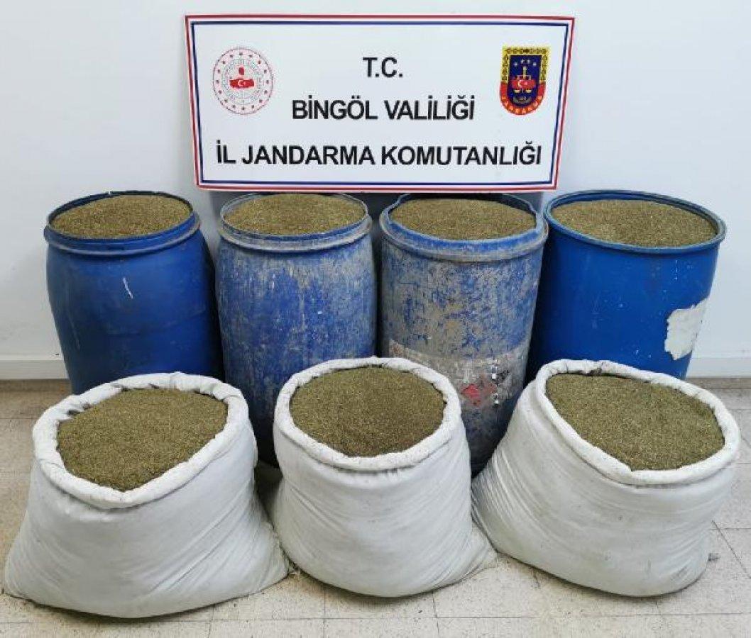 Bingöl'de 504 kilo esrar ele geçirildi