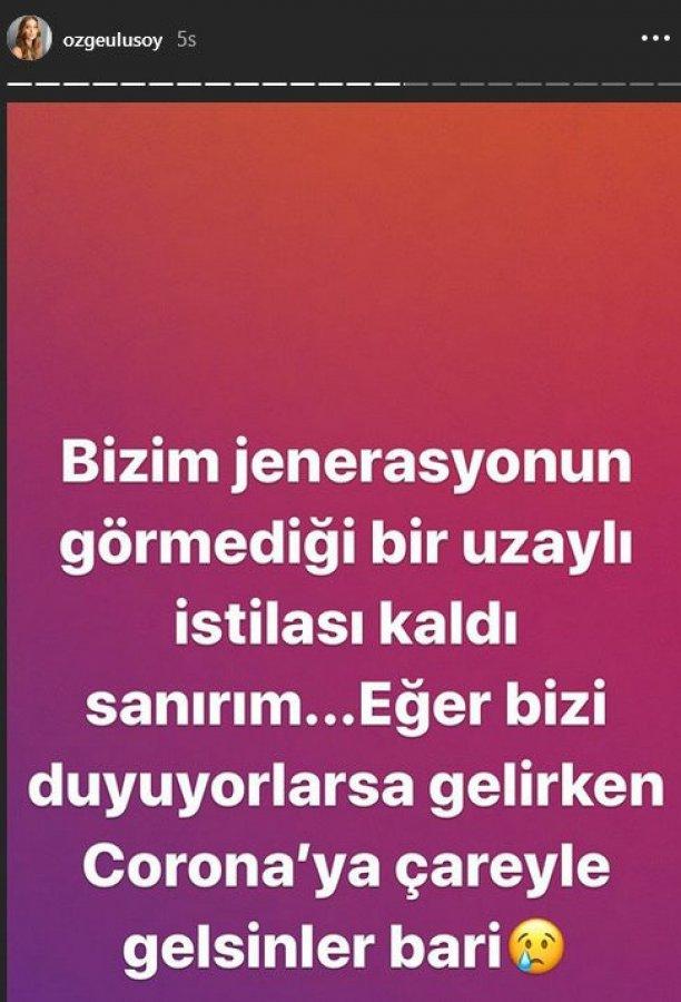 Özge Ulusoy: Bir uzaylı istilası kaldı