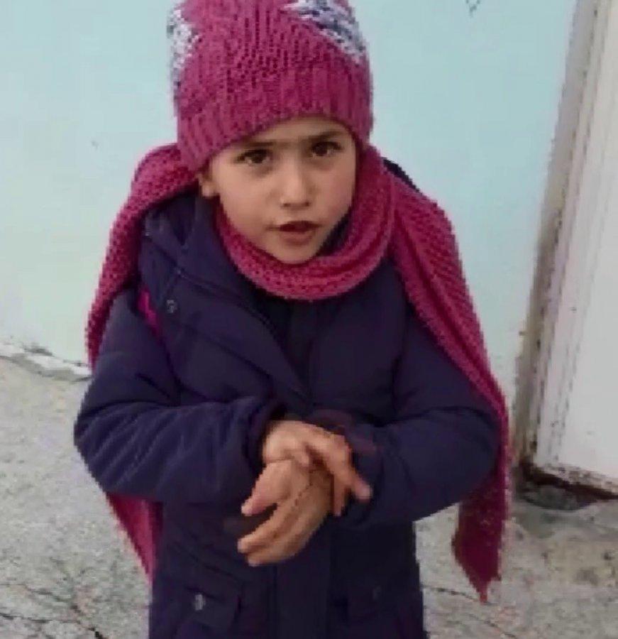 Erzurumlu küçük Miray’ın virüs önlemi