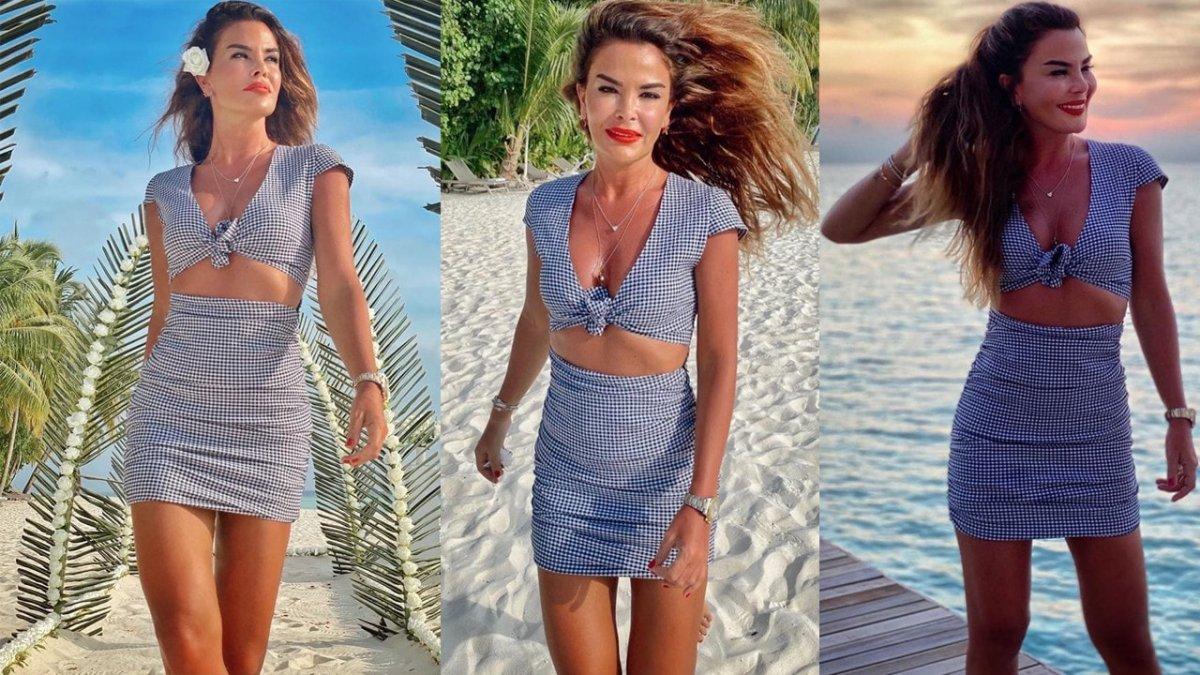 Özlem Yıldız Maldivler'den döndü