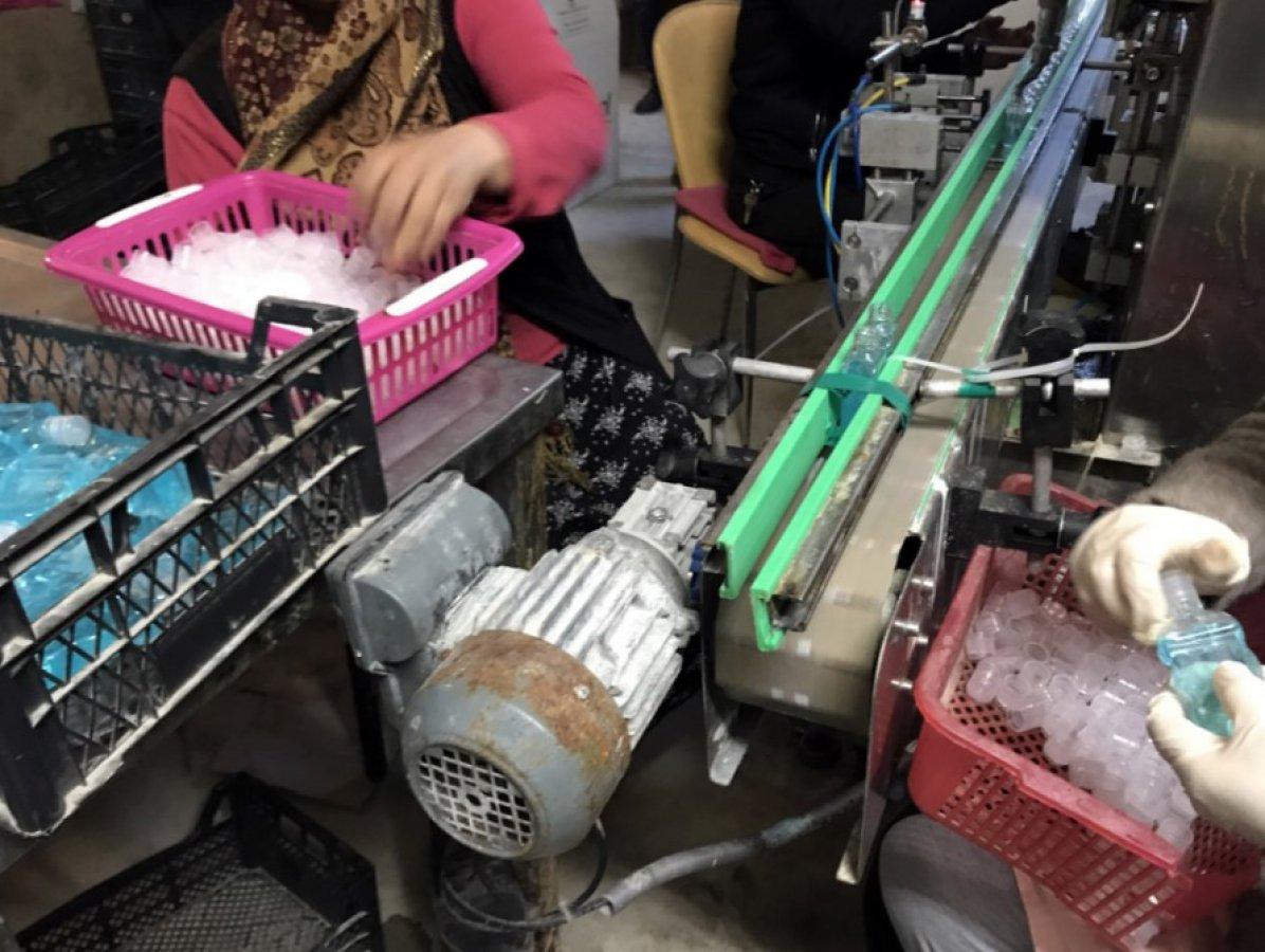 İstanbul'da sahte dezenfektan üreten iş yerine baskın