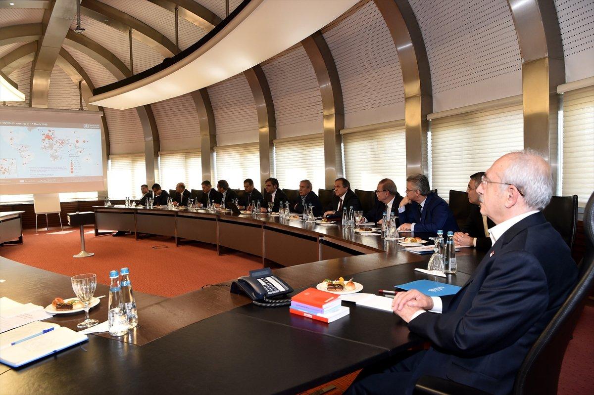 Kılıçdaroğlu, DSÖ heyeti ile görüştü