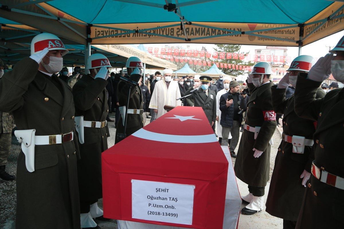 İdlib şehidi Kahramanmaraş'ta son yolculuğuna uğurlandı