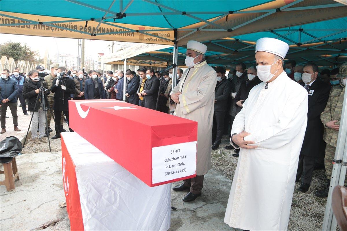 İdlib şehidi Kahramanmaraş'ta son yolculuğuna uğurlandı