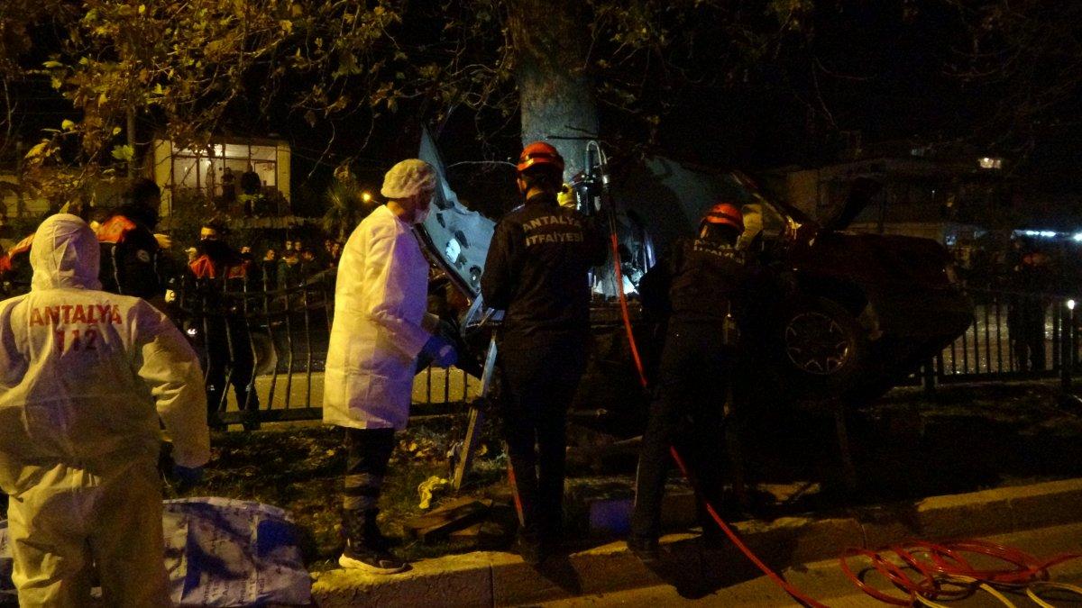 Antalya’da trafik kazası: 1 ölü