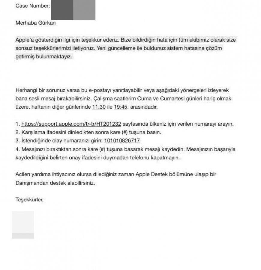 Trabzon'da lise öğrencisi Apple'ın açığını buldu