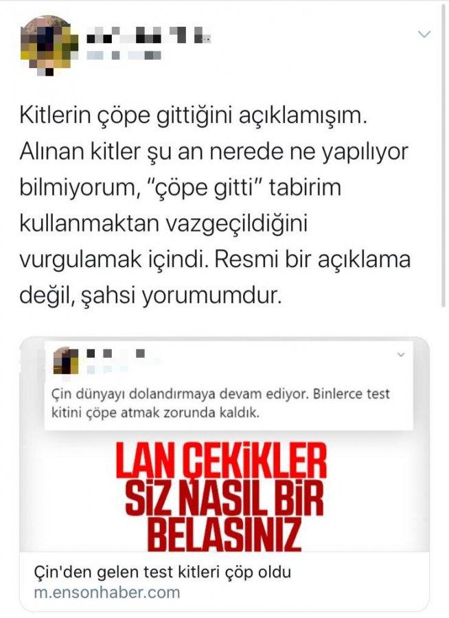 Çin'den gelen test kitleri çöp oldu