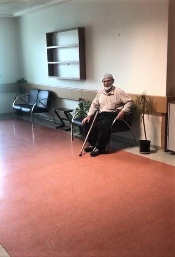 Kahramanmaraş'ta karantinaya alınan yaşlı amca isyan etti