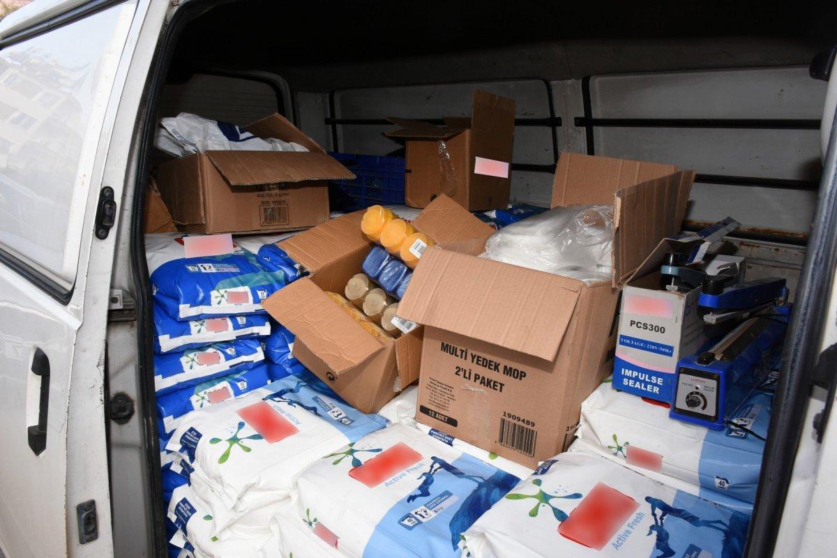 Antalya sahte temizlik ürünü satanlara operasyon