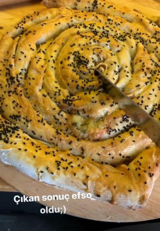 Nurgül Yeşilçay, börek açtı