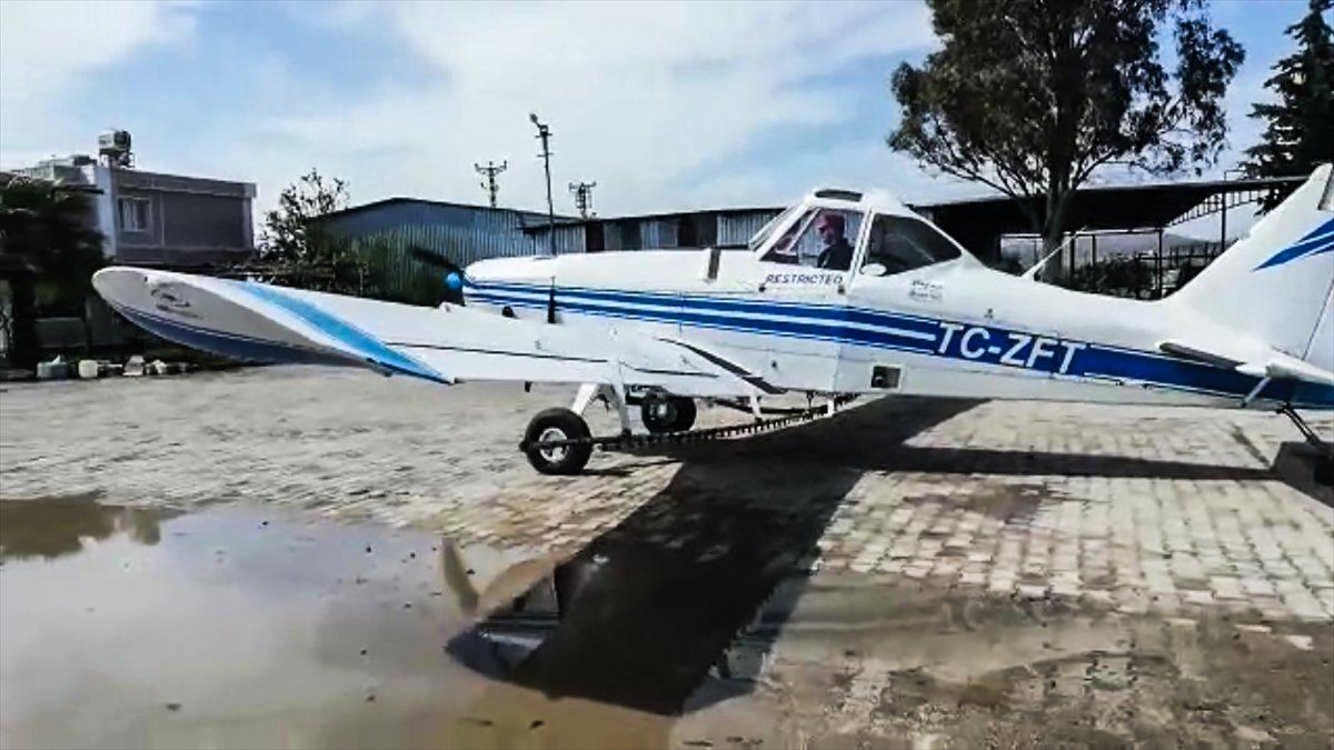 Hatay'da havadan dezenfektan sıkıldı