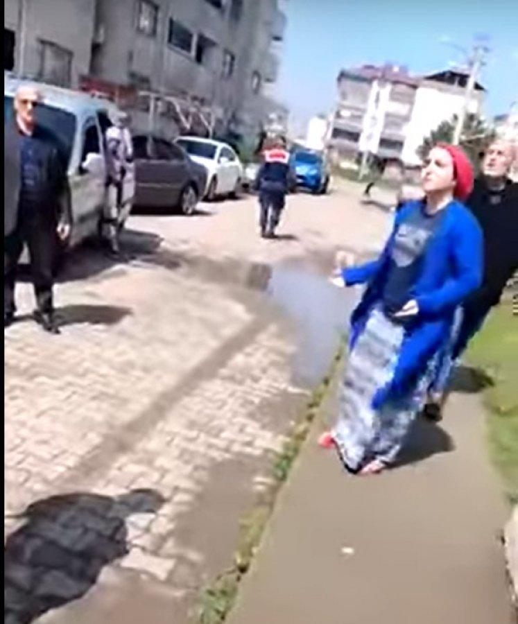 Trabzon'da jandarmaya engel olmaya çalıştılar