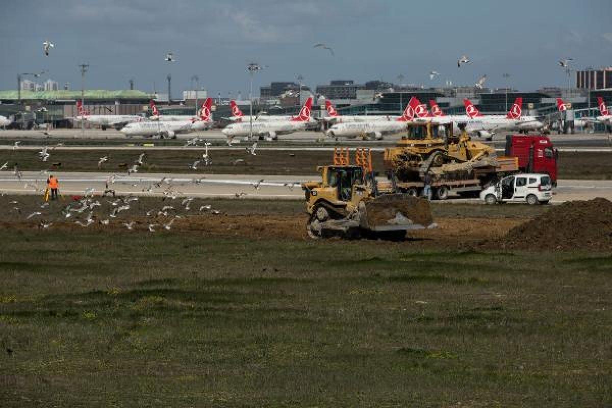 Atatürk Havalimanı'nda salgın hastanesi yapılmaya başlandı