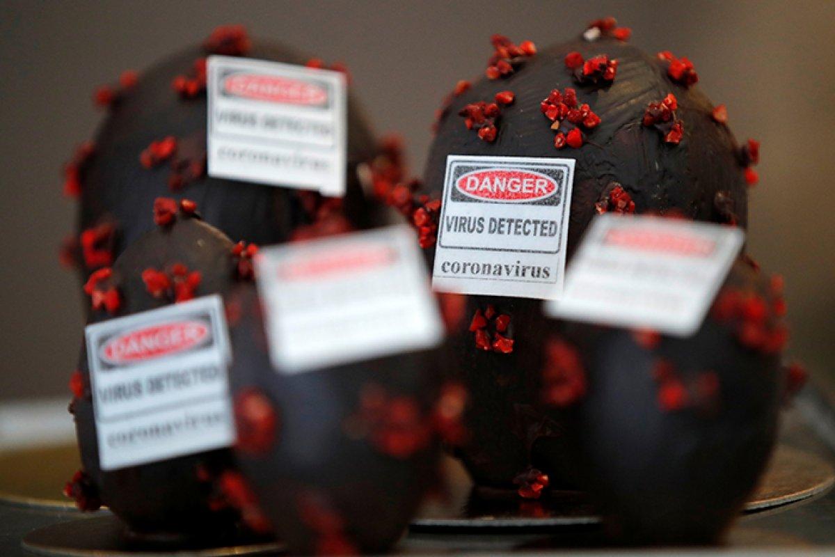 Fransız çikolatacıdan koronaya benzeyen çikolata