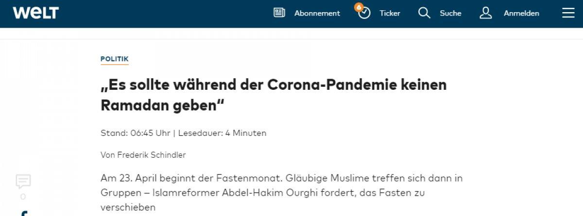 Cezayirli İslam bilimciden Ramazan ertelensin çıkışı