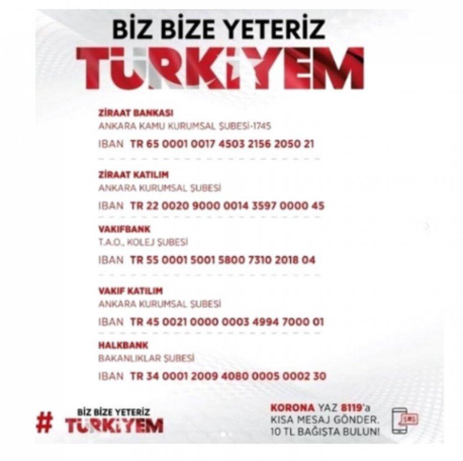 Milli Dayanışma Kampanyası'na bağış yapan isimler