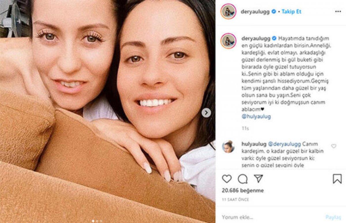 Derya Uluğ ile ablasının benzerliği şaşırttı