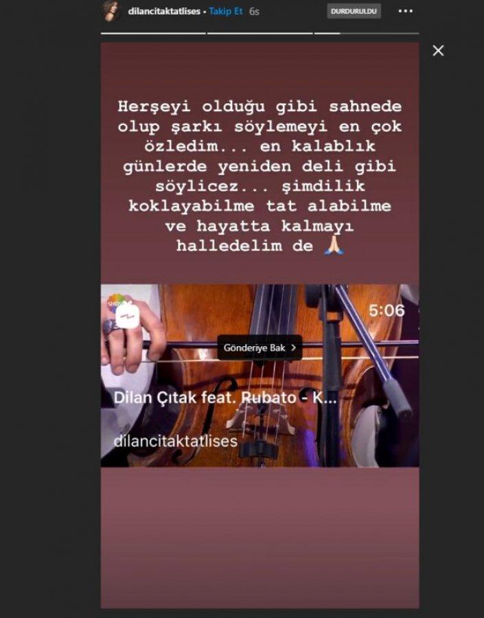 Koronavirüse yakalanan Dilan Çıtak Tatlıses'ten haber var