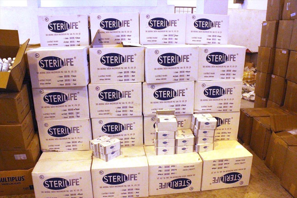 İpsala'da 760 bin tıbbi maske ele geçirildi