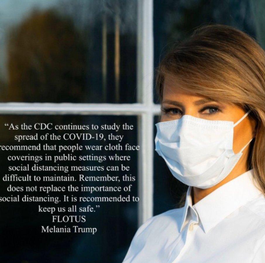 ABD'nin First Lady'sinden maske takın uyarısı