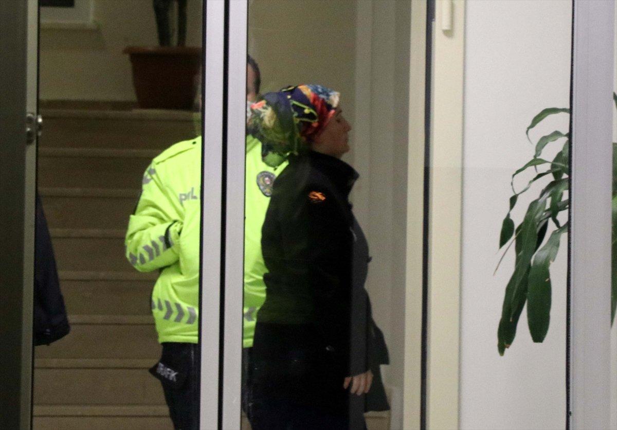 Kayseri'de binalara sıvı süren kadın gözaltına alındı