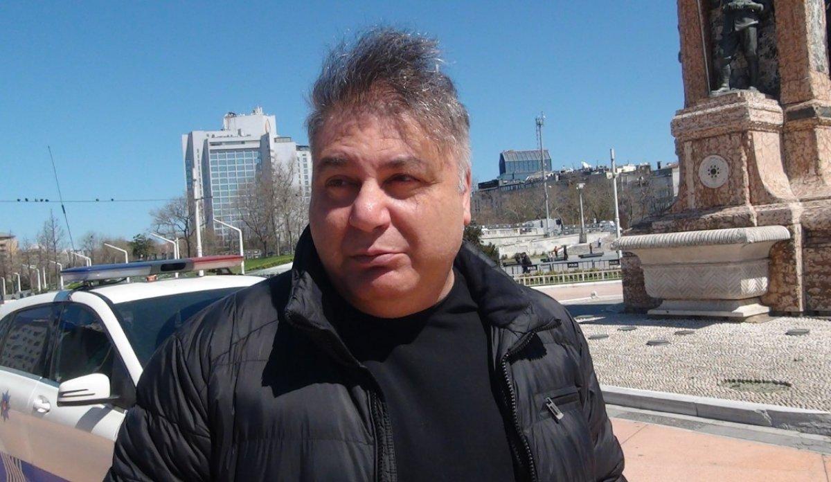 Taksim'de bir çift yakın temastan ceza yedi