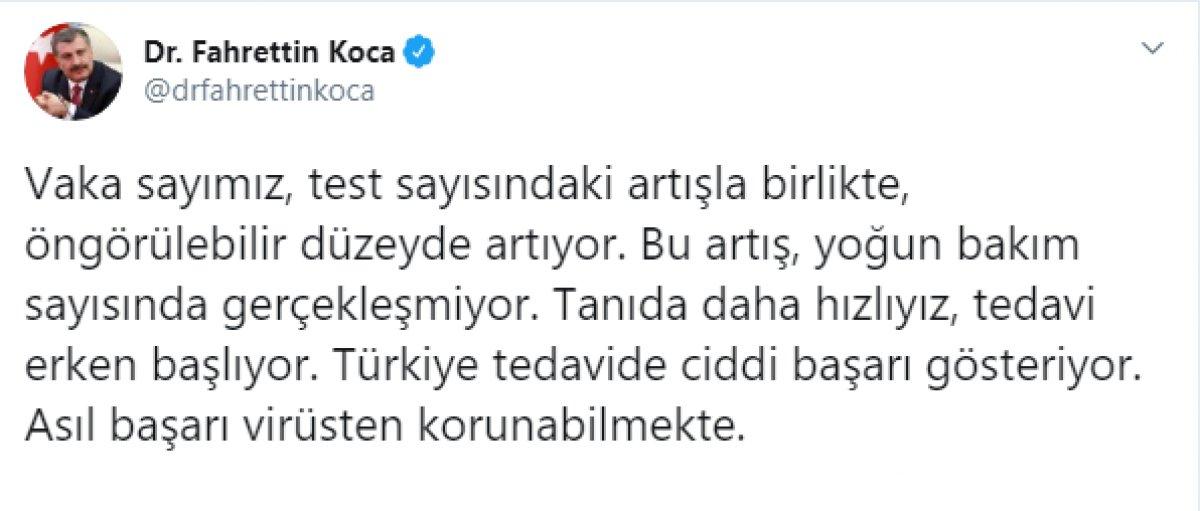 Türkiye'de koronavirüsten can kaybı 1101'e çıktı