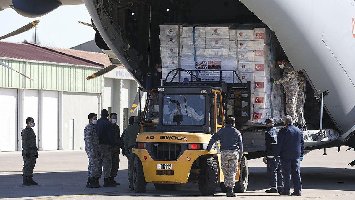 İngiltere'ye ikinci grup sağlık malzemesi gönderildi