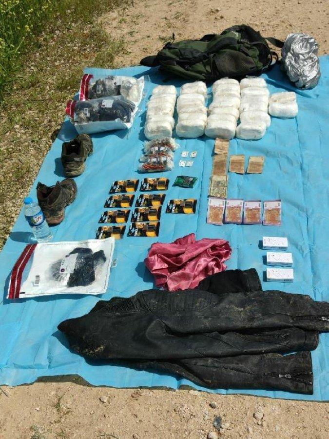 Suriye'ye geçiş bölgesinde 15 kilo patlayıcı bulundu