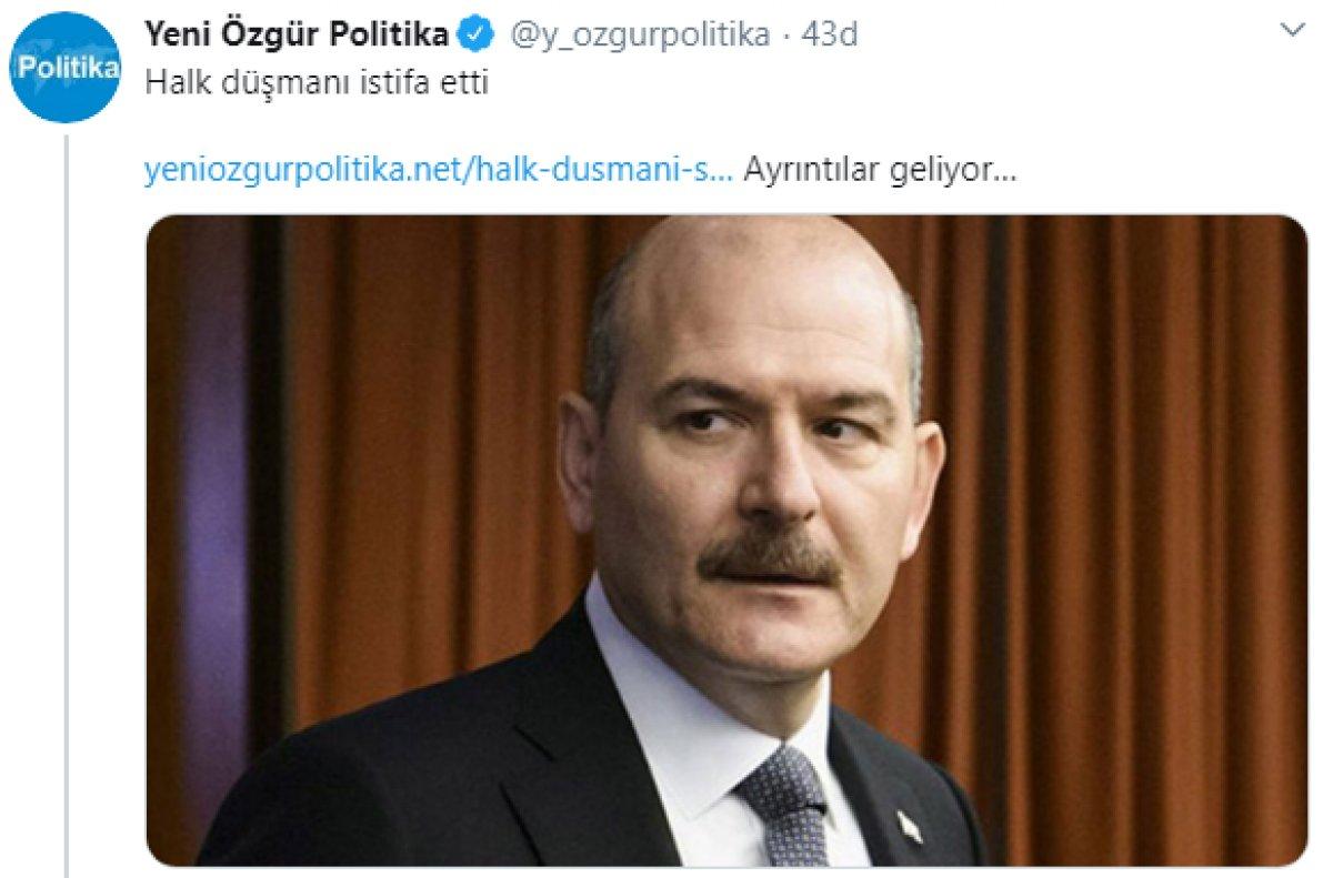 Soylu'nun istifa kararı teröristleri sevindirdi