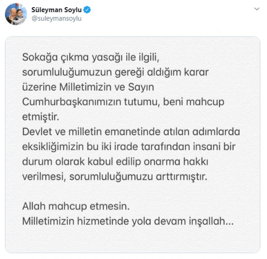Süleyman Soylu'dan ilk açıklama geldi