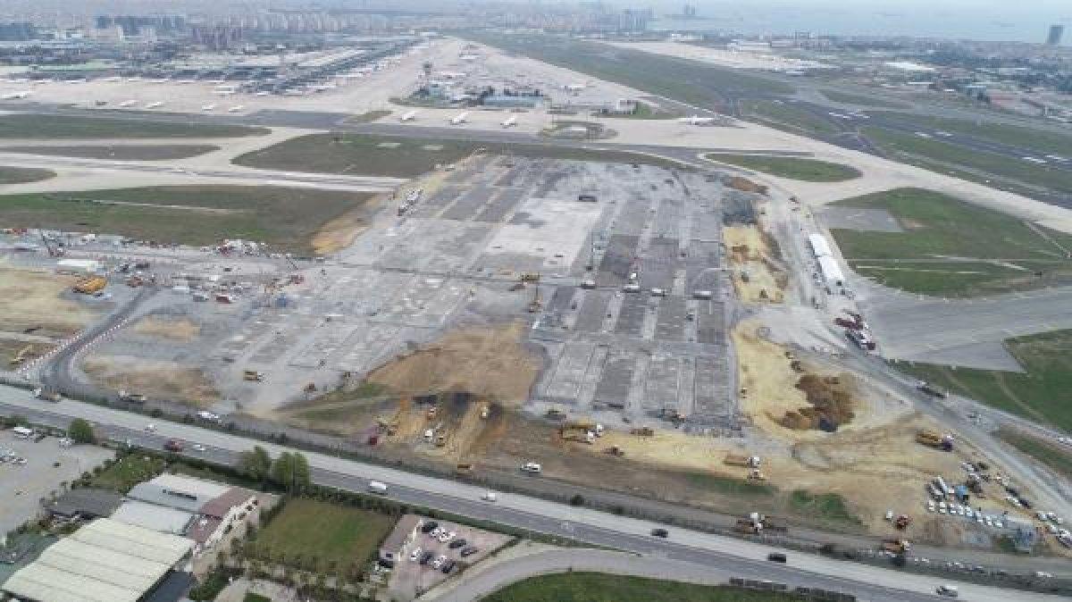 Atatürk Havalimanı'nda hastanenin temeli ortaya çıktı