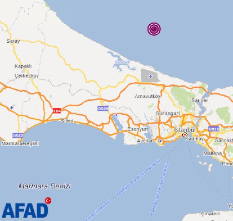 İstanbul'da 4.1 büyüklüğünde deprem