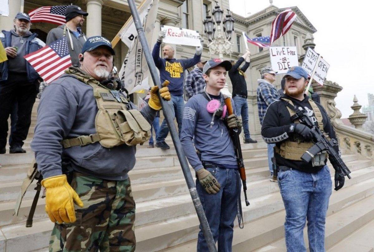 Michigan'da korona önlemlerine tepki